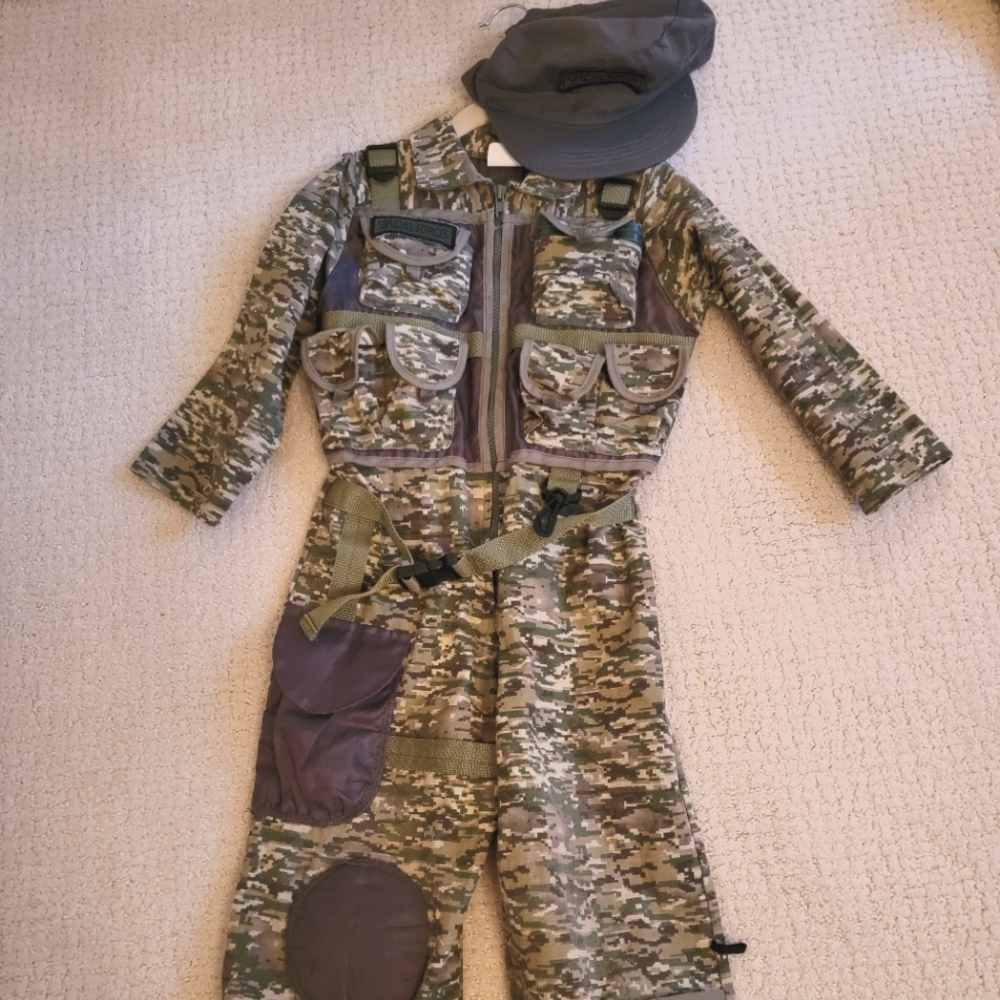 Special Forces Costume with Hat 4-5T